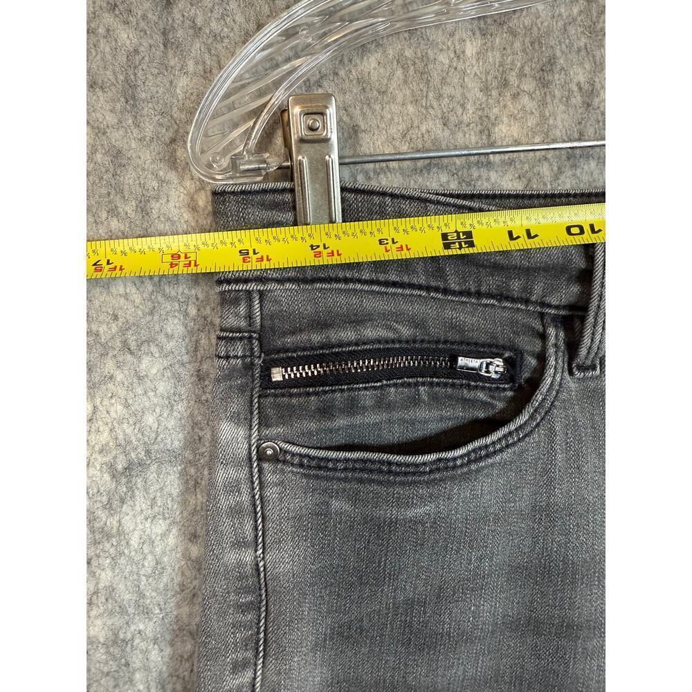 EUC Athleta Womens Gray Scupltek Stretch Raw Hem Skinny Jeans - Size 8P - Picture 8 of 10
